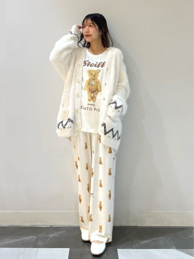 希少完売品✨GELATO PIQUE【Steiff】James柄ロングパンツ新品