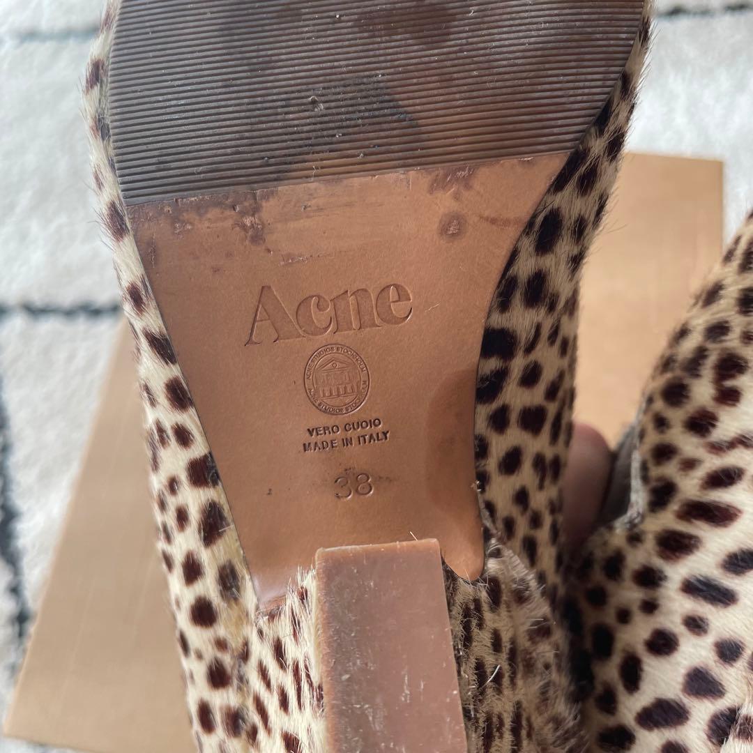 acne studios アクネストゥディオズ レオパード ブーツ 38