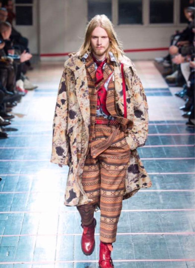 Yohji Yamamoto ヨウジ ヤマモト2014aw 花柄 モッズコート