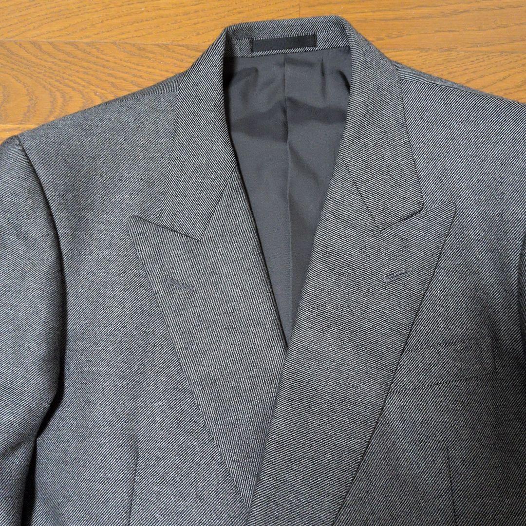 Burberrys'　グレー ダブルブレストスーツ ウール　 A-5　W79