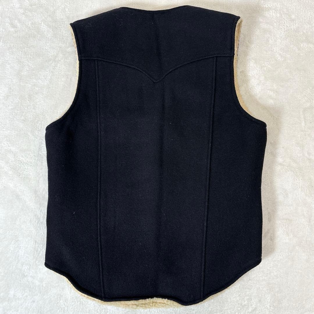 [美品] Schott × BACKDROP 別注 クロスボーン ボア ベストS