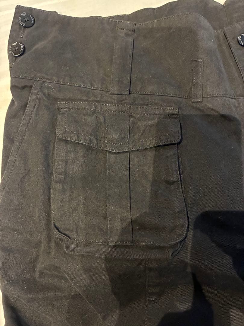 EMPORIO ARMANI ブラックカジュアルワイドパンツ！裾ジッパー付き
