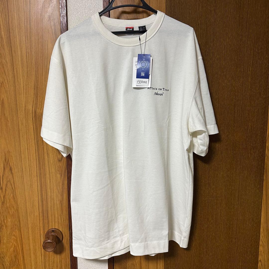 【 新品未使用 】進撃の巨人 × NANGA TEE ホワイト XL