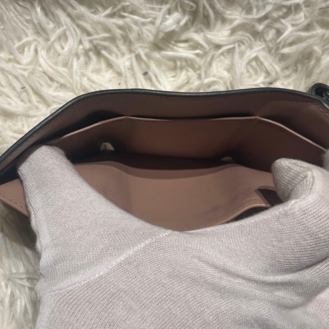 PRADA サフィアーノレザー リボン 三つ折り 財布 ウォレット 札入れ