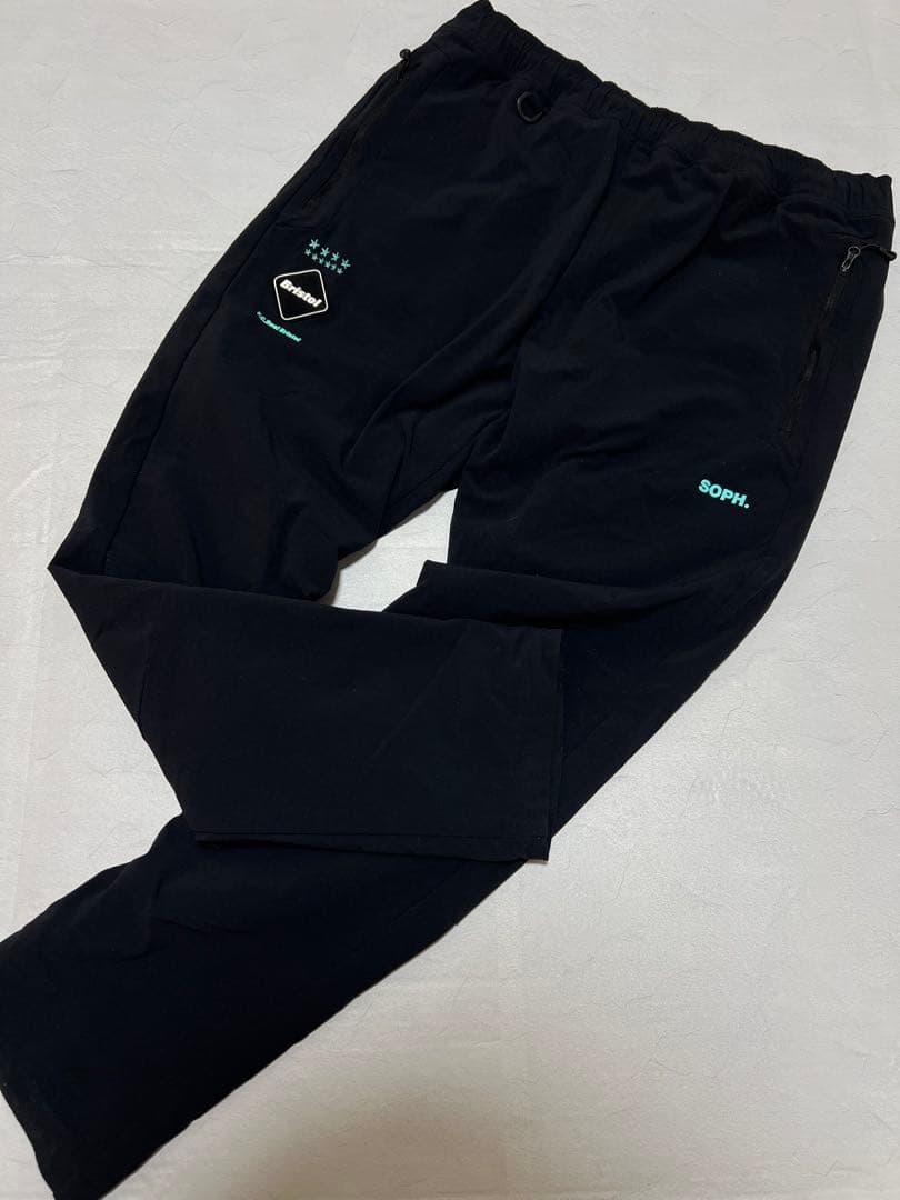 希少XL F.C.R.B. LYCRA セットアップ 黒 ティファニーブルー