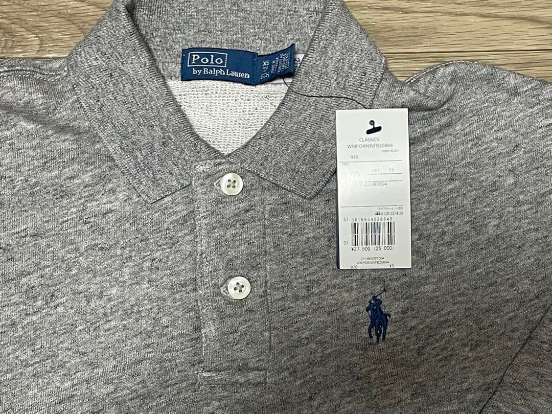 POLO RALPH LAUREN ライトウェイト フリース ロングスリーブポロ