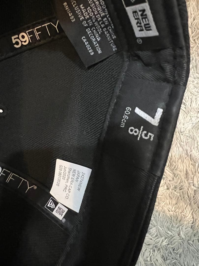 帽子 Supreme S Logo New Era Black 20FW 7 5/8