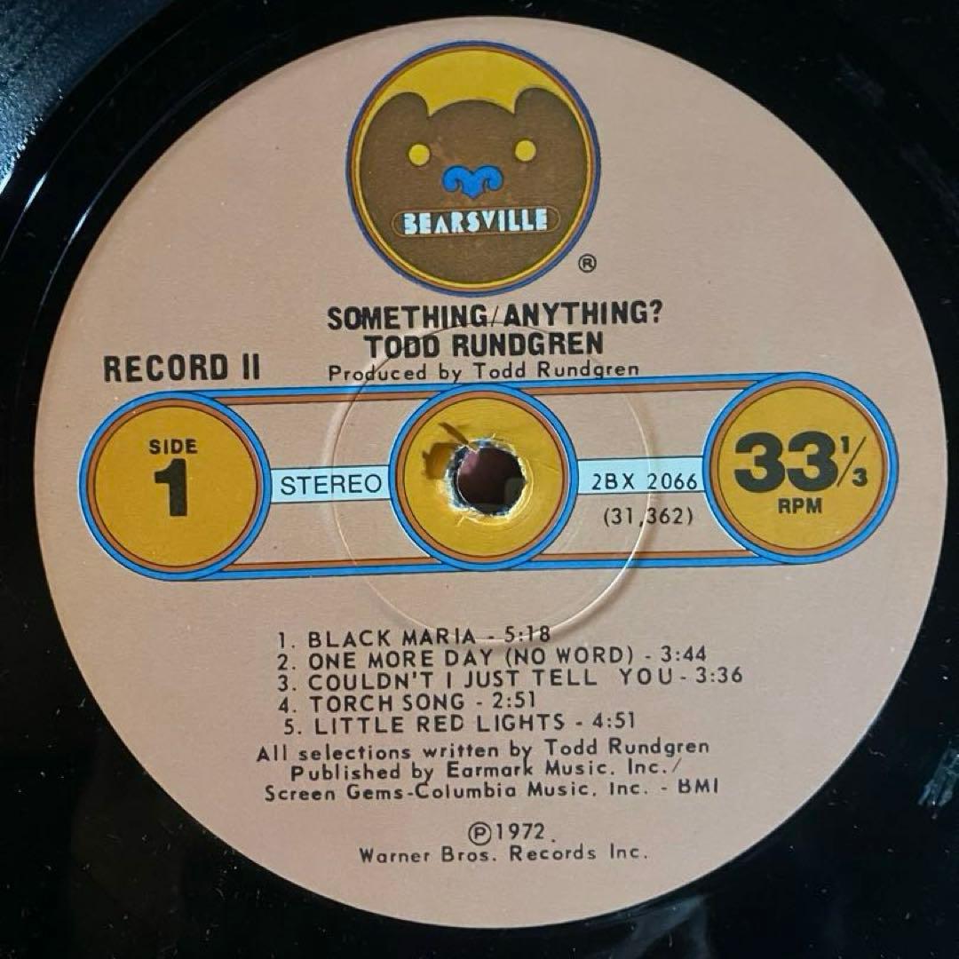 US盤 Todd Rundgren/Something/Anything?LP