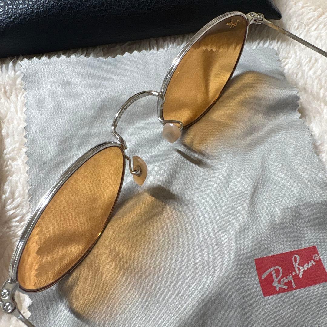 Ray-Ban ROUND L サングラス（ゴールドxイエロー系）