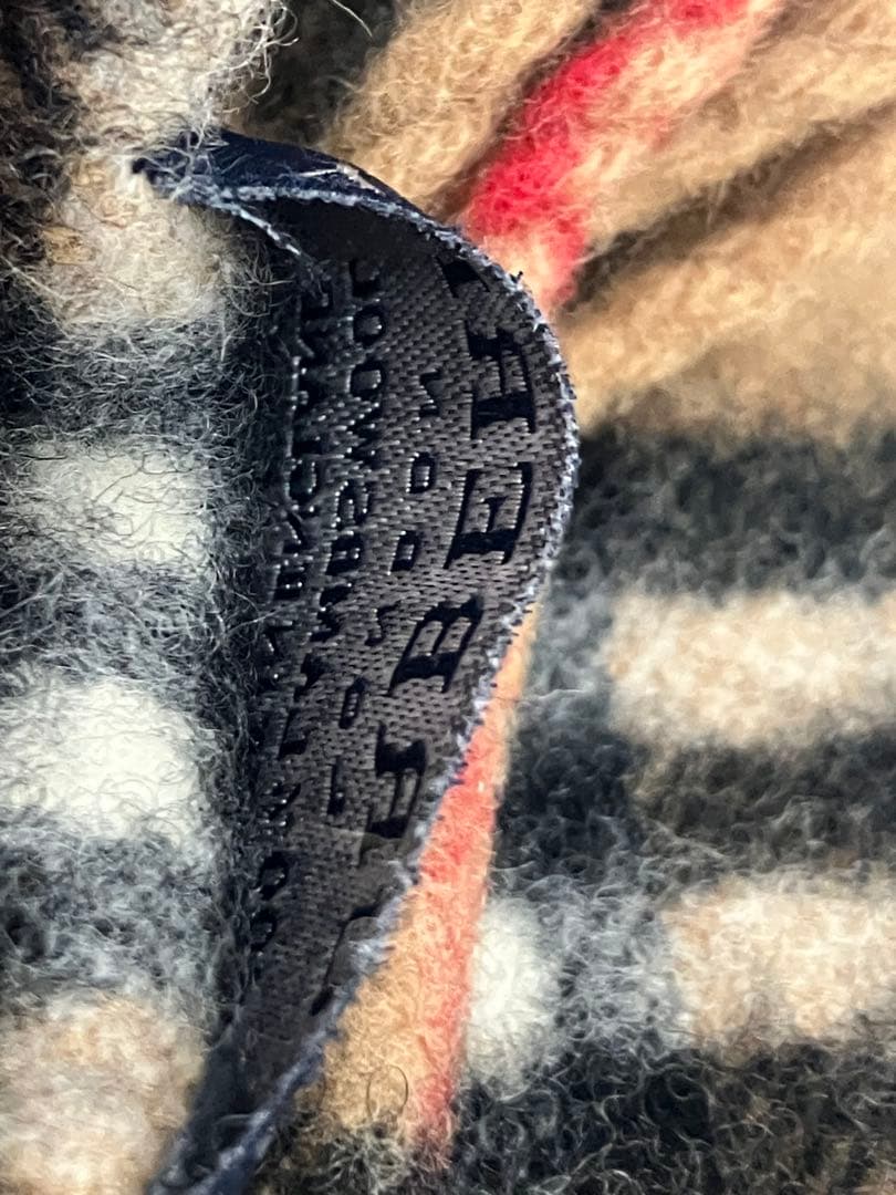 BURBERRY LONDON ラムウール　バーバリーチェック　マフラー