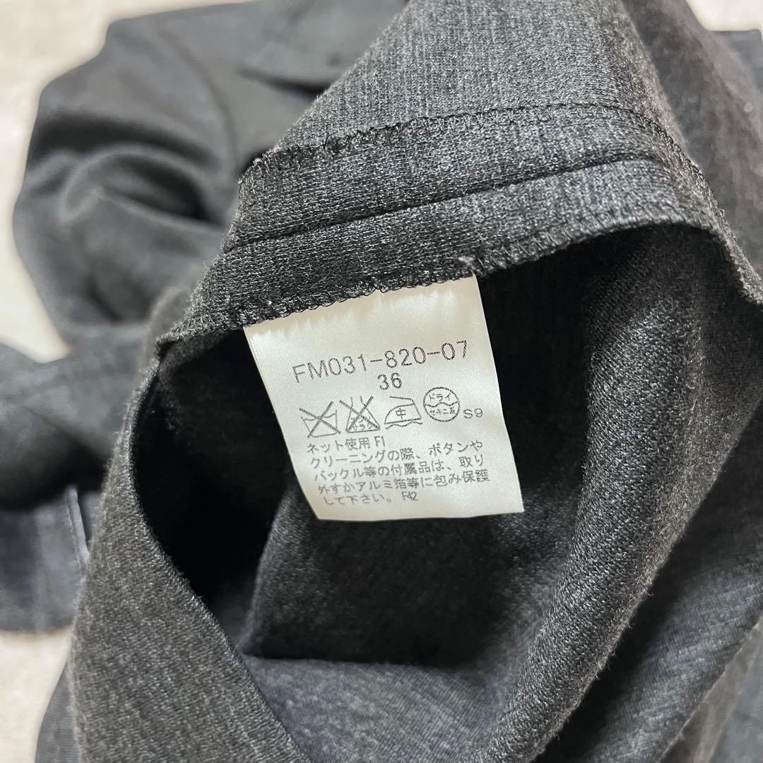 バーバリー ロンドン　ウール　ジャージー　ワンピース　ベルト付き　七分袖