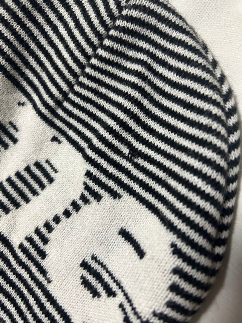 帽子 Supreme22AW Big Logo Beanie Black Stripe