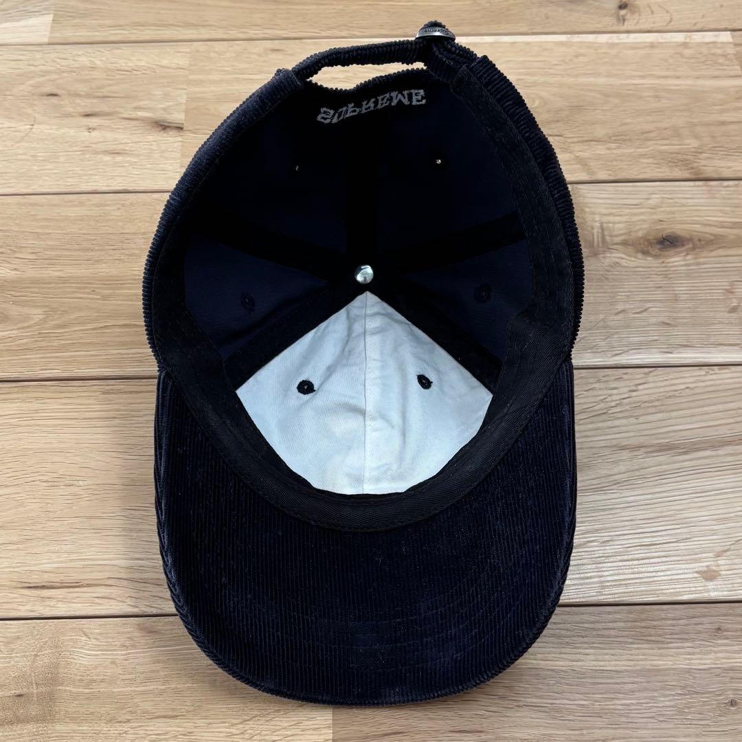 【希少】Supreme Corduroy S Logo 6-Panel ネイビー