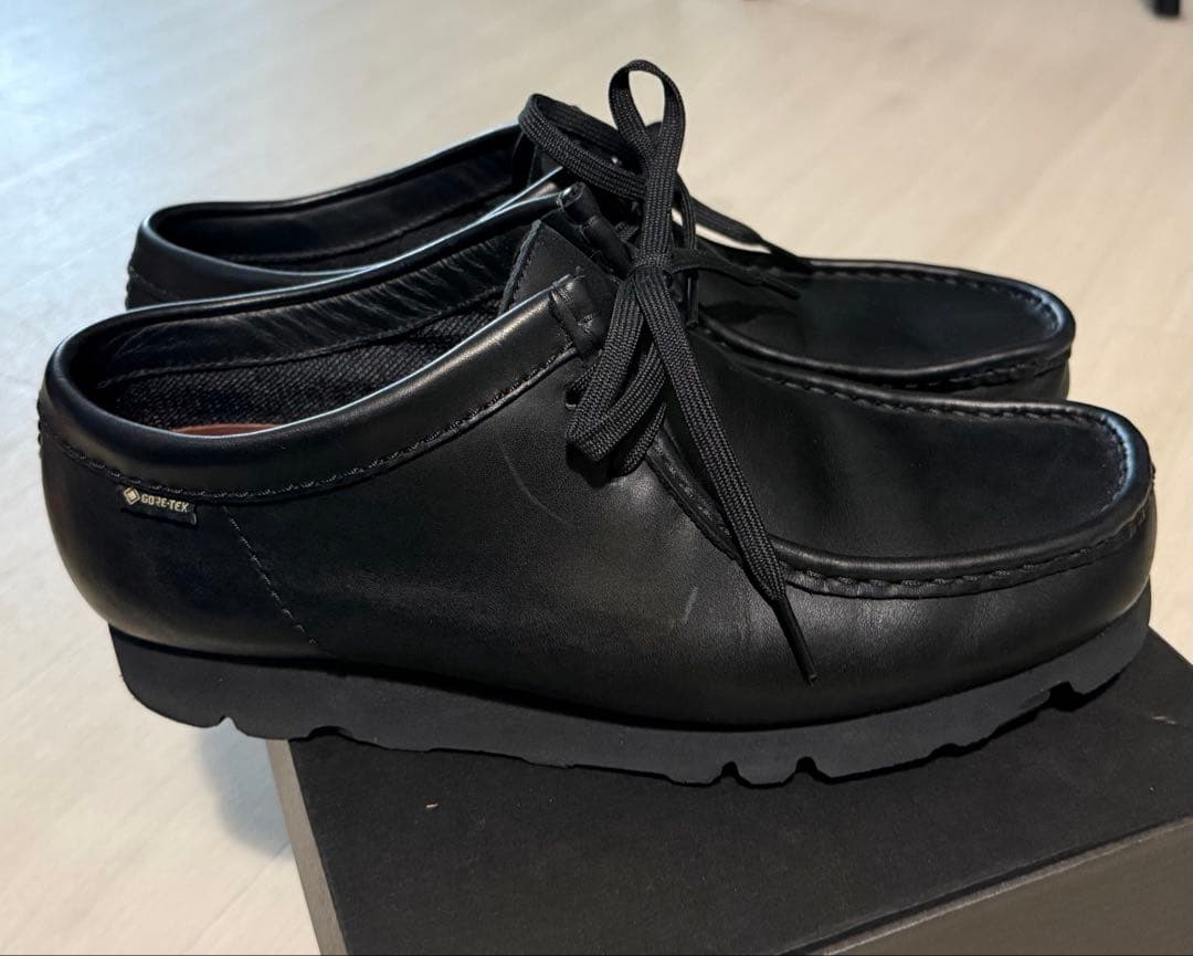 Clarks ワラビー GORE-TEX ブラック スムースレザー