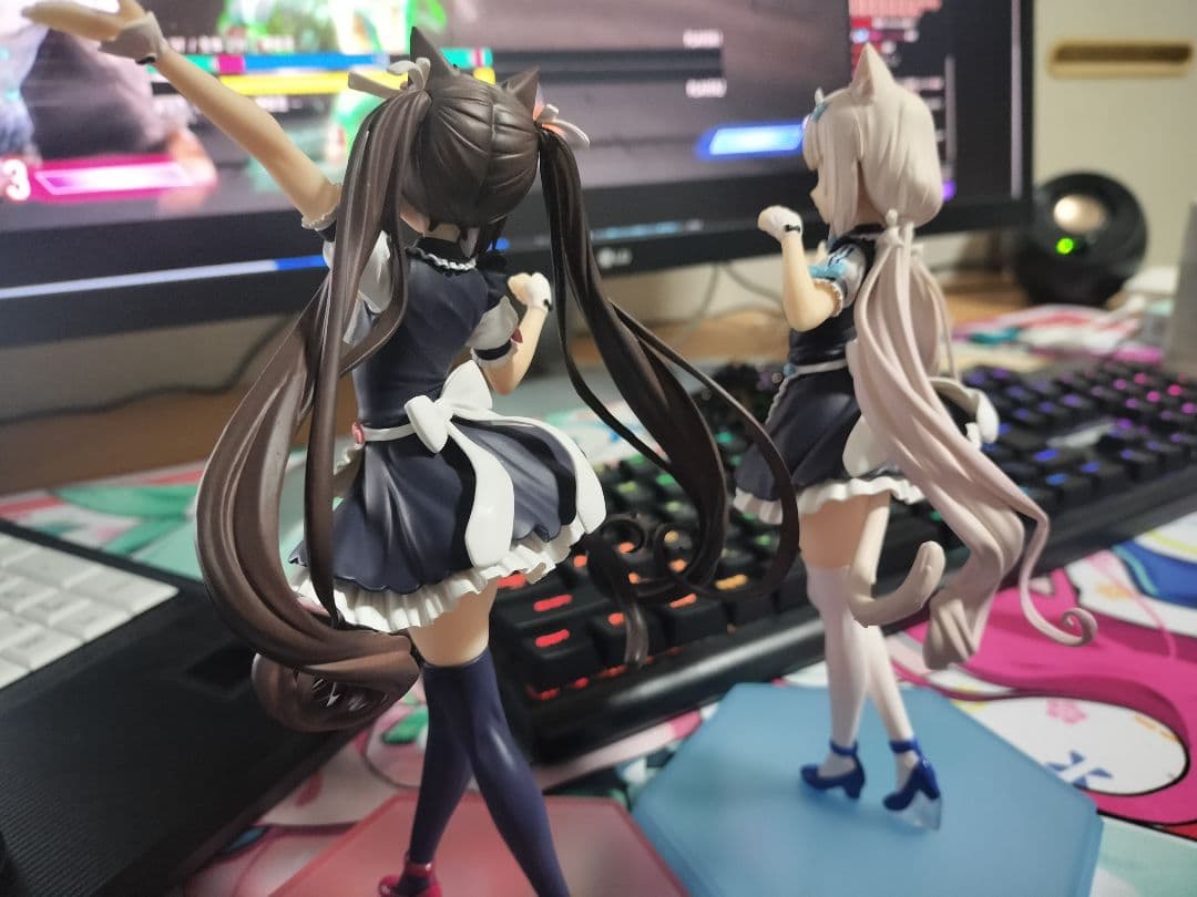 POP UP PARADE ネコぱら ショコラ バニラ 2体セット開封済み