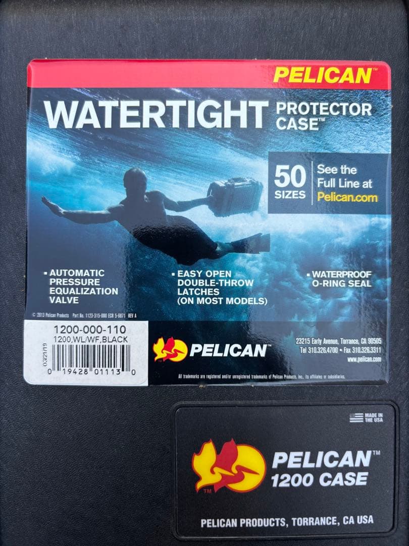 PELICAN 新品 ペリカンケース CASE1200 プロテクターケース