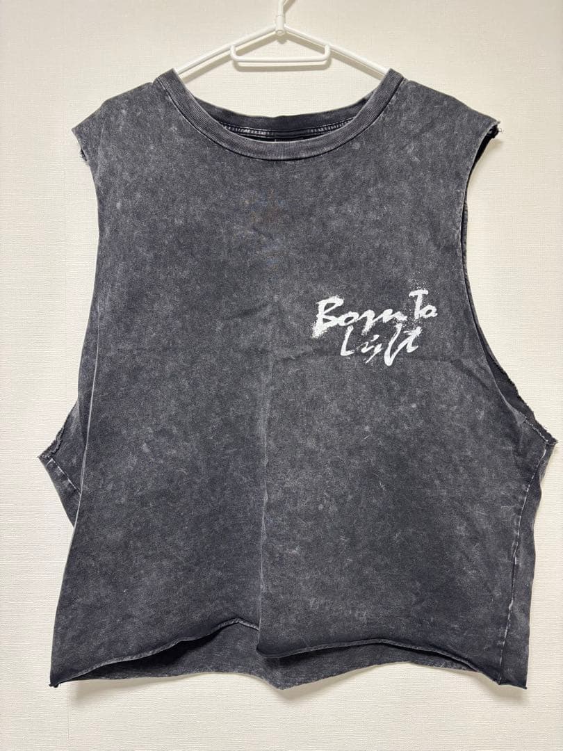 トップス L LOGO BOX TANKTOP - BLACK