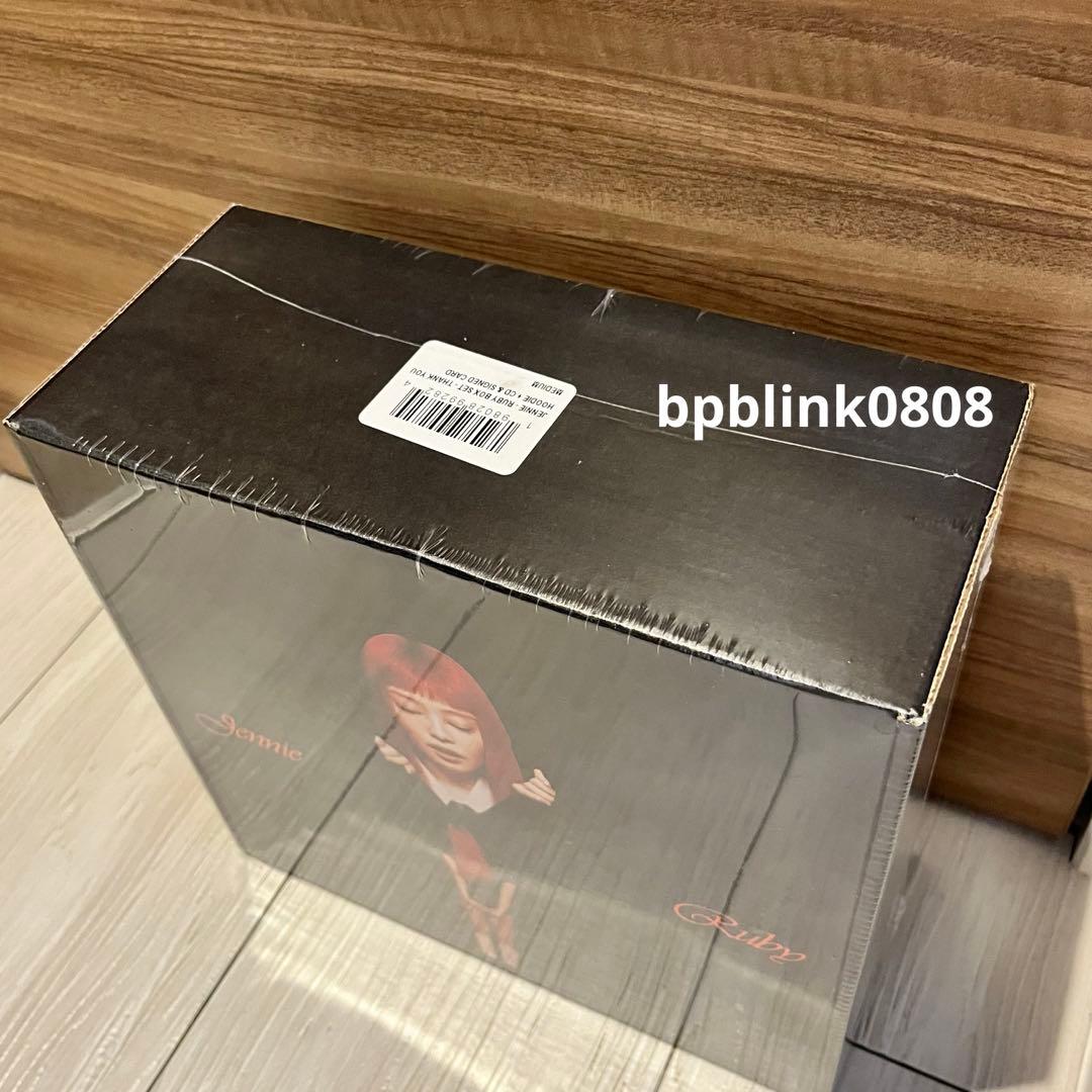 新品 Jennie ジェニ　ruby　直筆サイン入りパーカー セット Mサイズ
