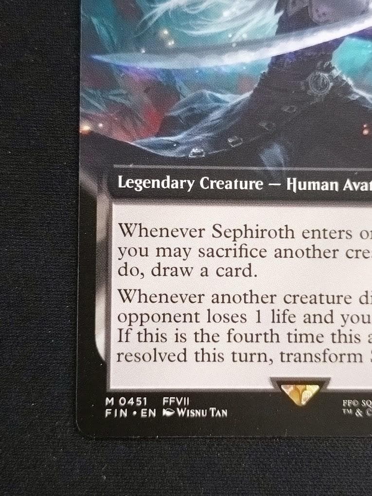 MTG 威名のソルジャー、セフィロス 英語 拡張アート FIN-BF