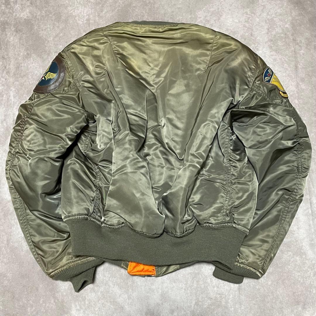 アヴィレックス　AVIREX　トップガン　長渕剛着用　ma-1　usa製　L