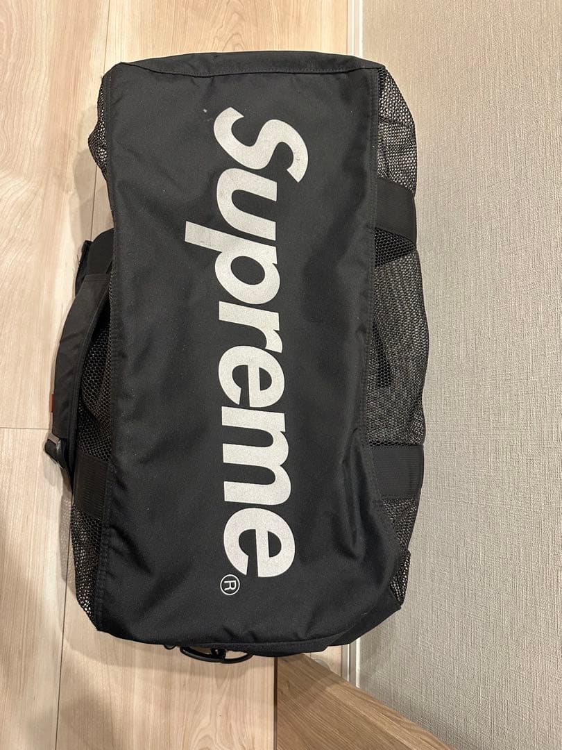 【美品】シュプリーム SUPREME メッシュドラム ボストン バック 22ss