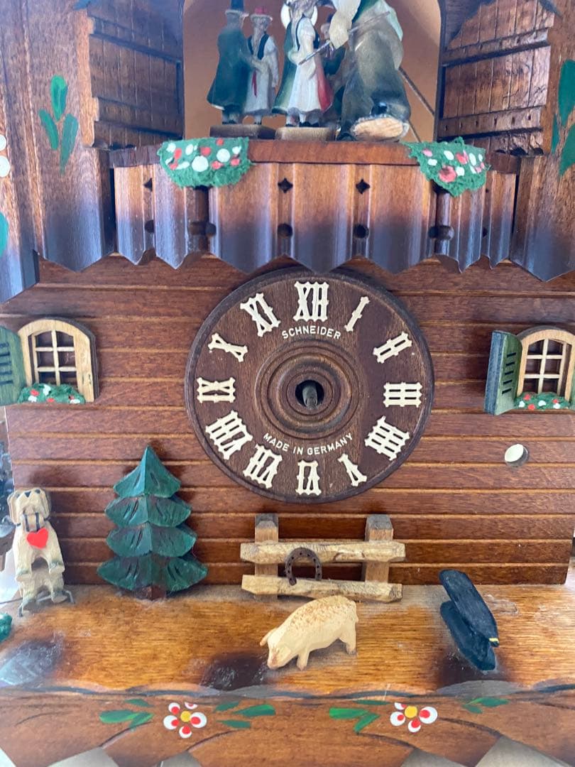 【ジャンク品】ドイツ製 Schneider 鳩時計 Regulaムーブメント