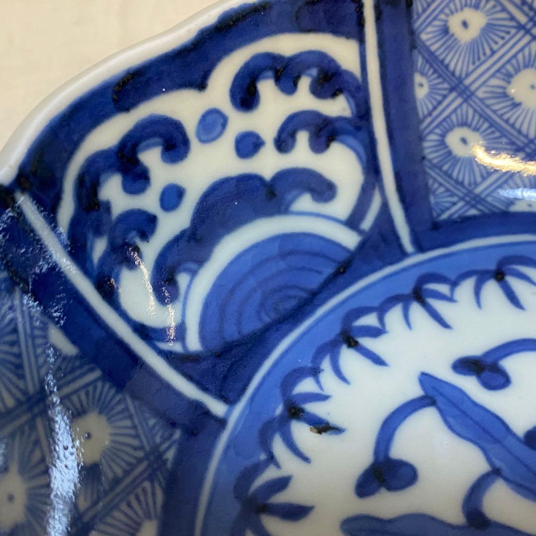 伊万里　古伊万里　鉢　小鉢　染付　花の図