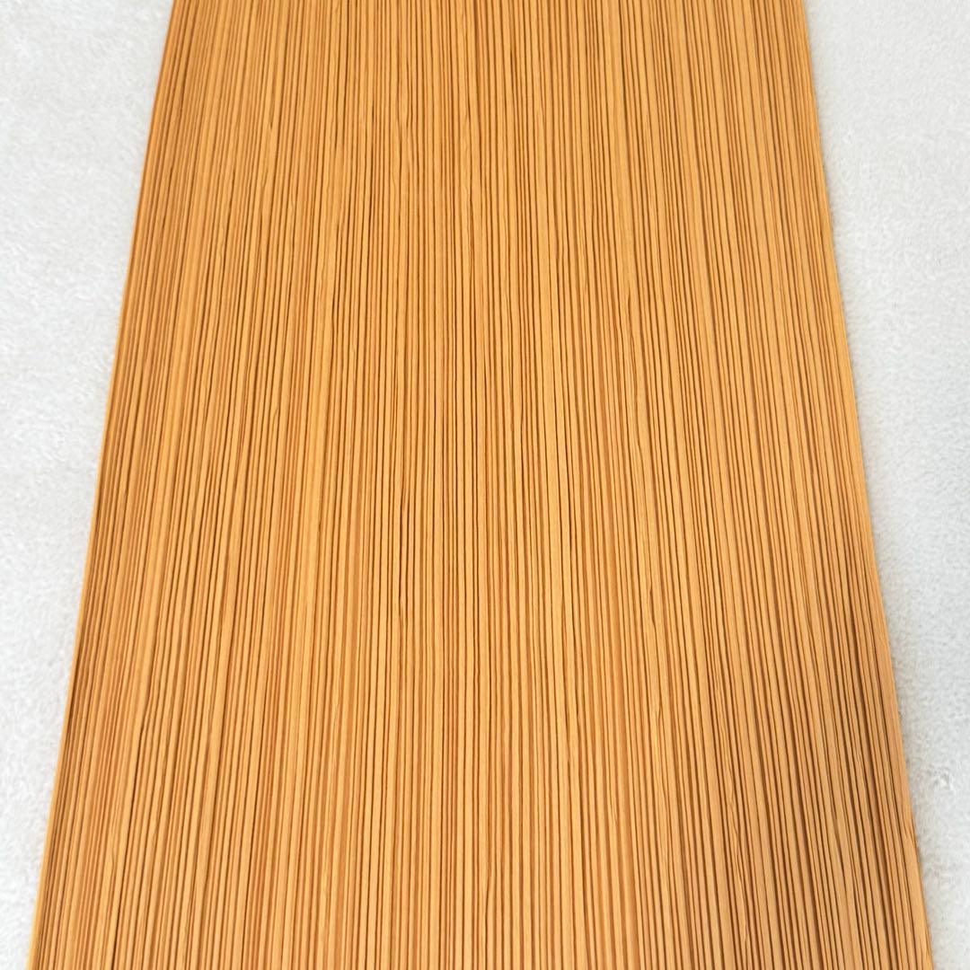 美品✨PLEATS PLEASE プリーツ　ロングスカート　オレンジ