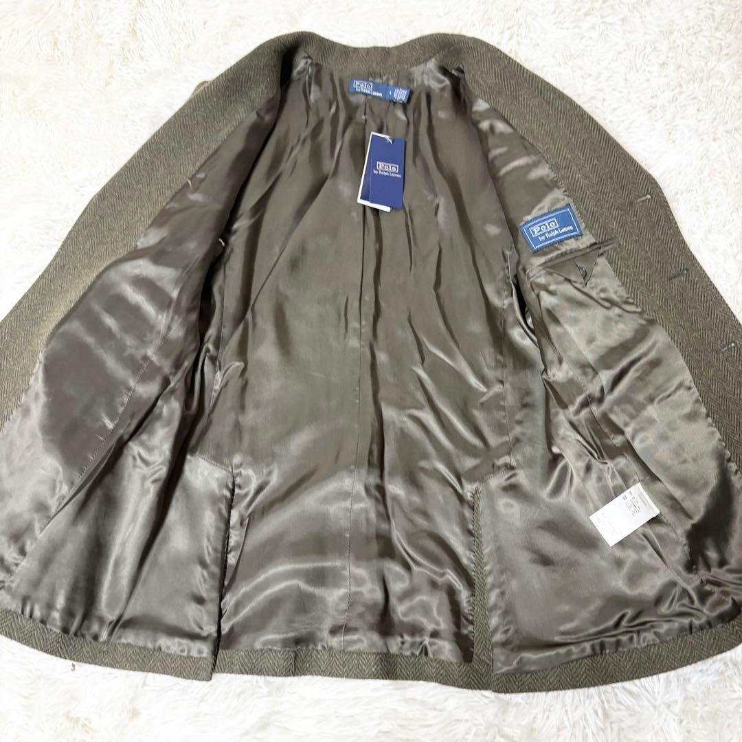 ポロラルフローレン ヘリンボーン ブレザー ジャケット オリーブ 新品タグ付き