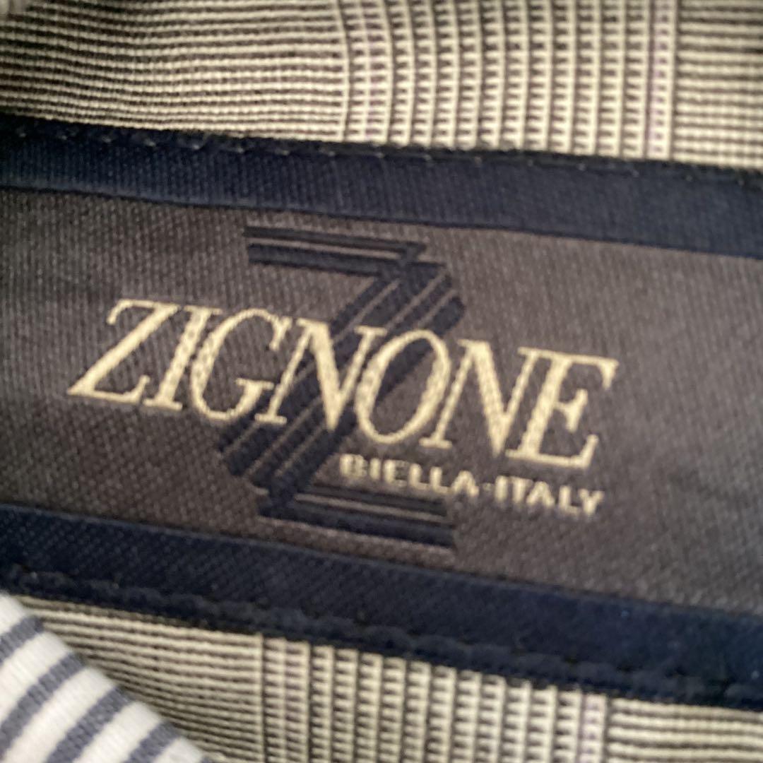 イタリア製ZIGNONEウール100%インテアンテAB7サイズメンズスーツ