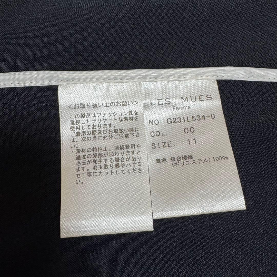 美品 LES MUES 紺ブレ ダブルジャケット 金ボタン 洗える 11