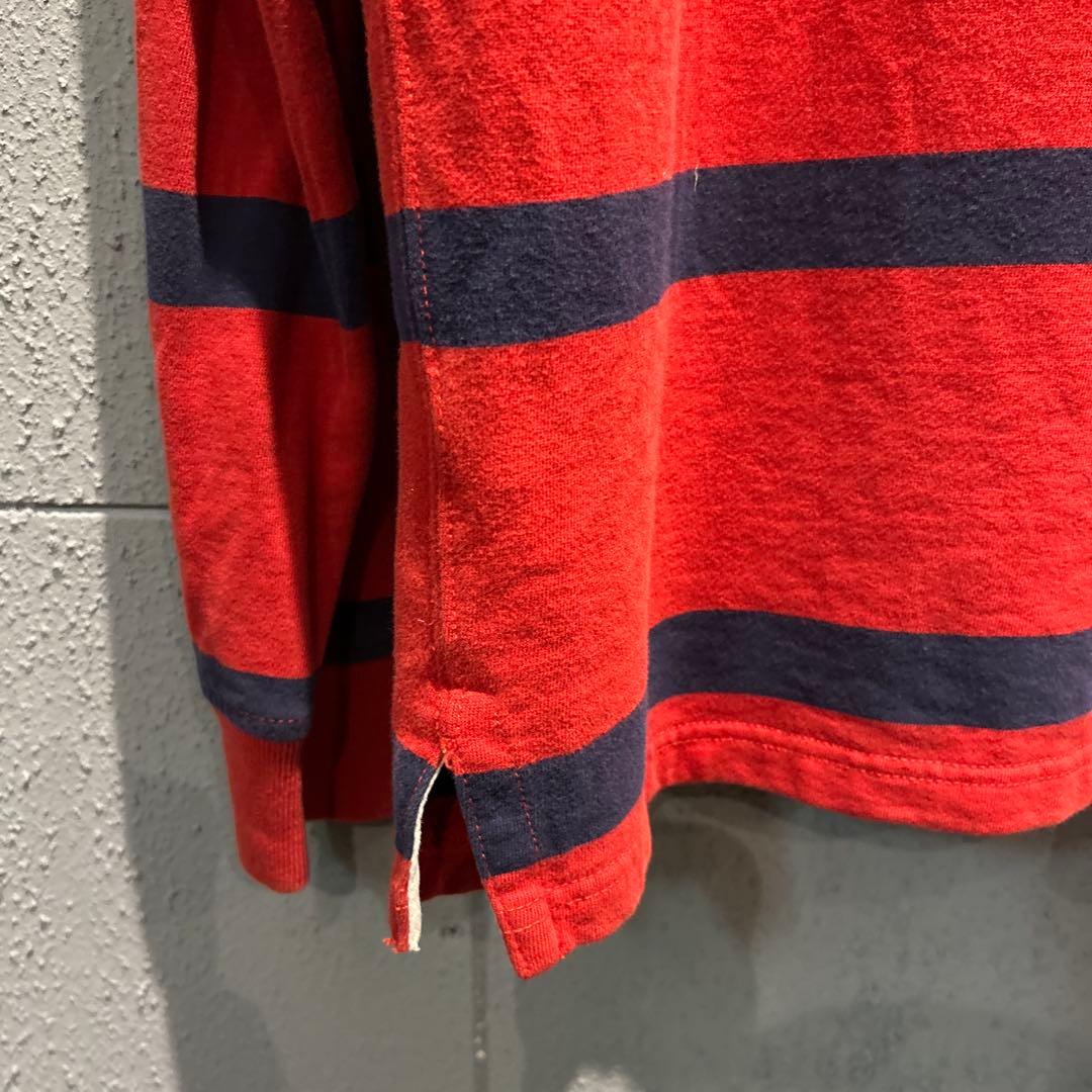 #889 POLO ralph lauren ラガーシャツ　L 古着