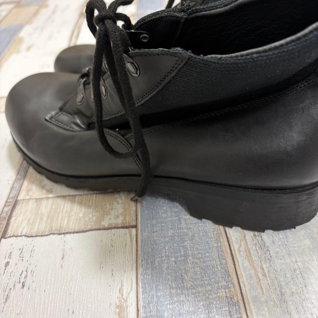 ドイツ海軍 黒皮 デッキシューズ 27cm