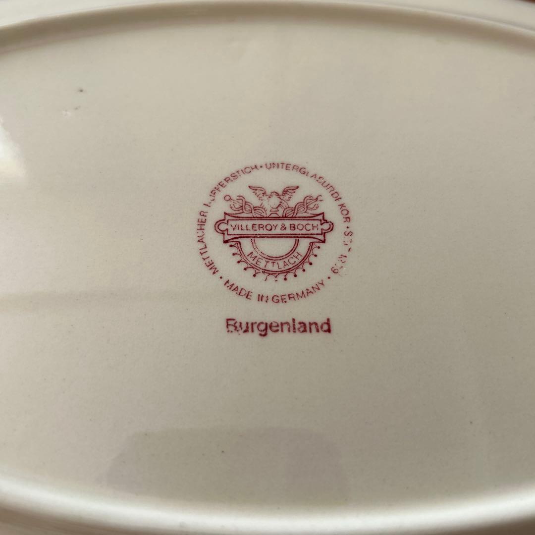 ビレロイ＆ボッホ Burgenland ドイツ製オーバルプレート大中2枚セット