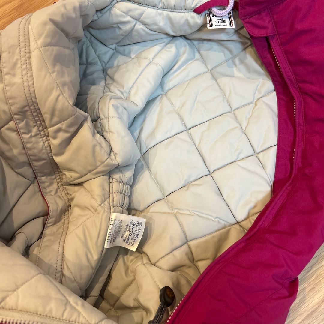 値下げ⭐︎美品⭐︎mont-bell フード付きジャンプスーツ 90cm