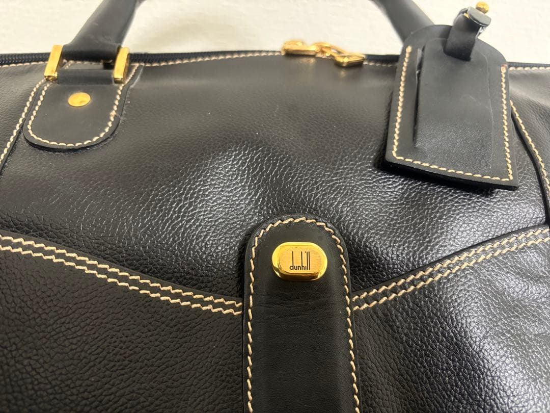 美品 dunhill ダンヒル ブラック レザー 2wayボストン