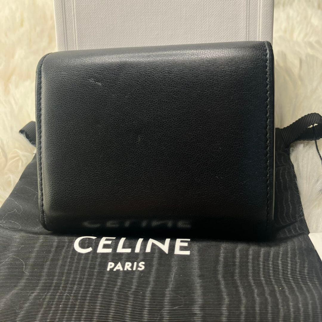 極美品✨ セリーヌ 折り財布 トリオンフ フラップ スモールウォレット