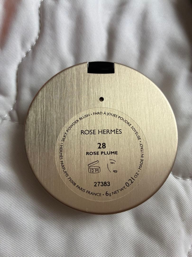 新品即日発送＊HERMES ROSE HERMÈS パウダーチーク 28