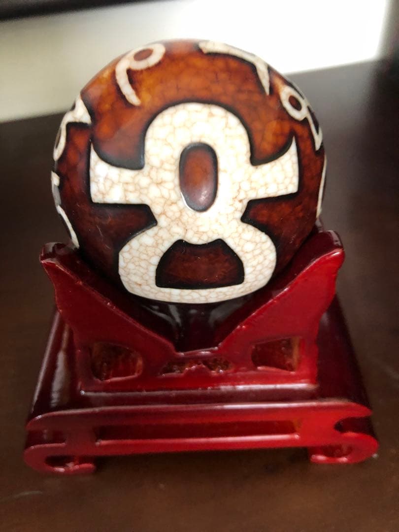 上肯龍紋玉天珠‼️西蔵護摩供龍紋特殊財神宝瓶如意樹六字真言玉型宝珠天珠