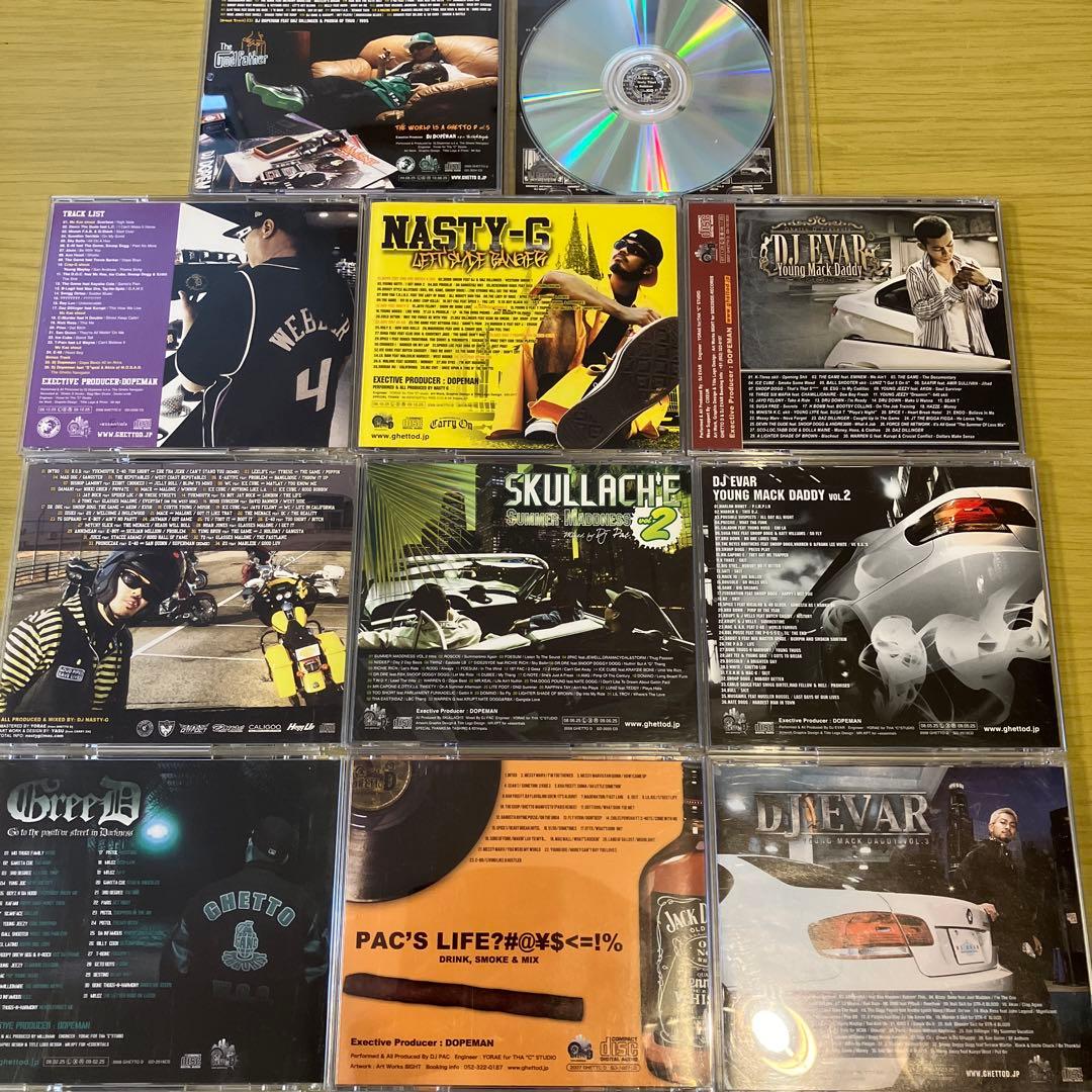 G-RAP GHETTO D関連　DJ MIX CD 10枚セット