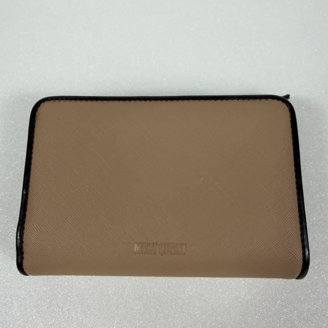 極美品 マリークワント デイジーパッチスナップ 二つ折り財布 保存袋付き