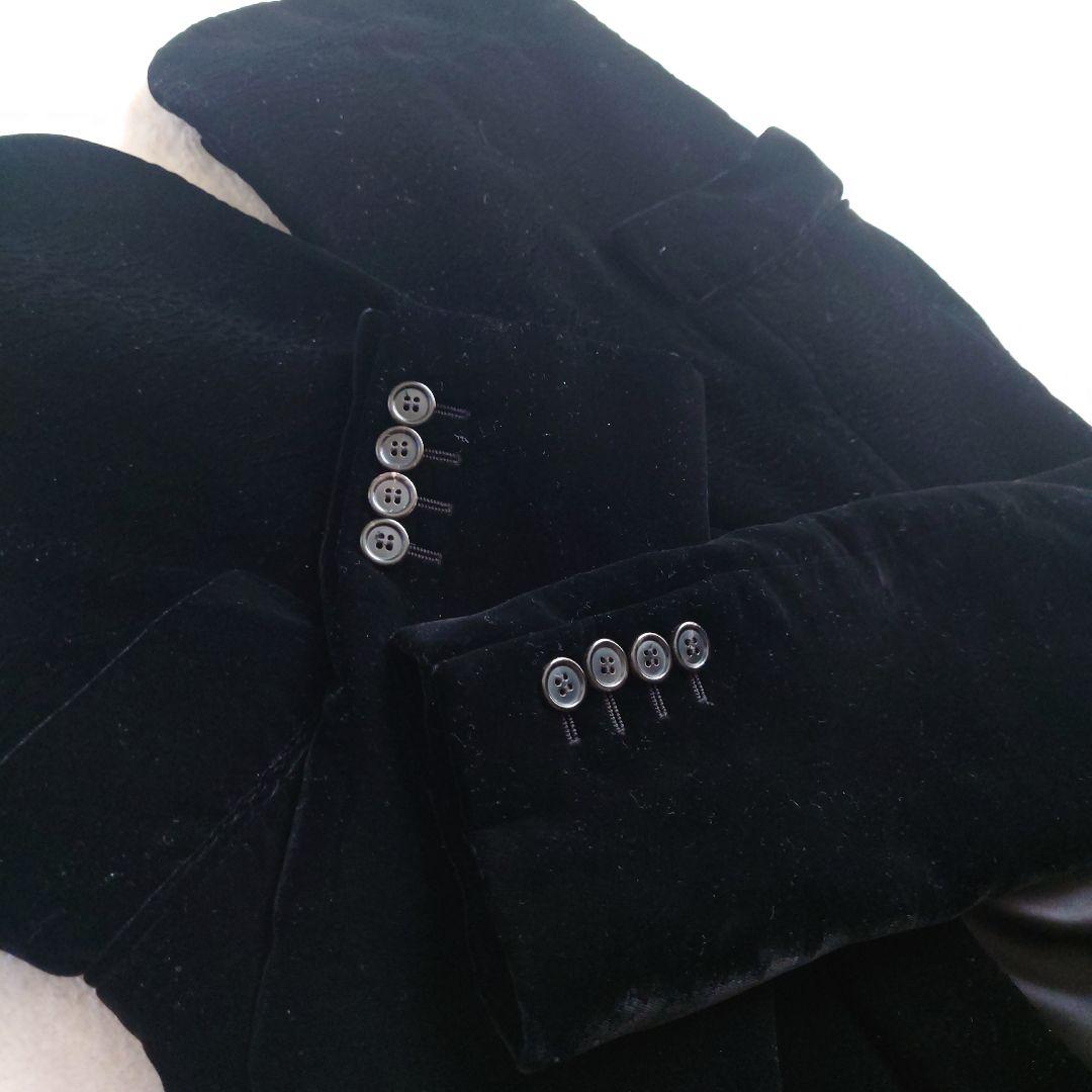SAINT LAURENT メンズ 高級ベルベット テーラードジャケット44