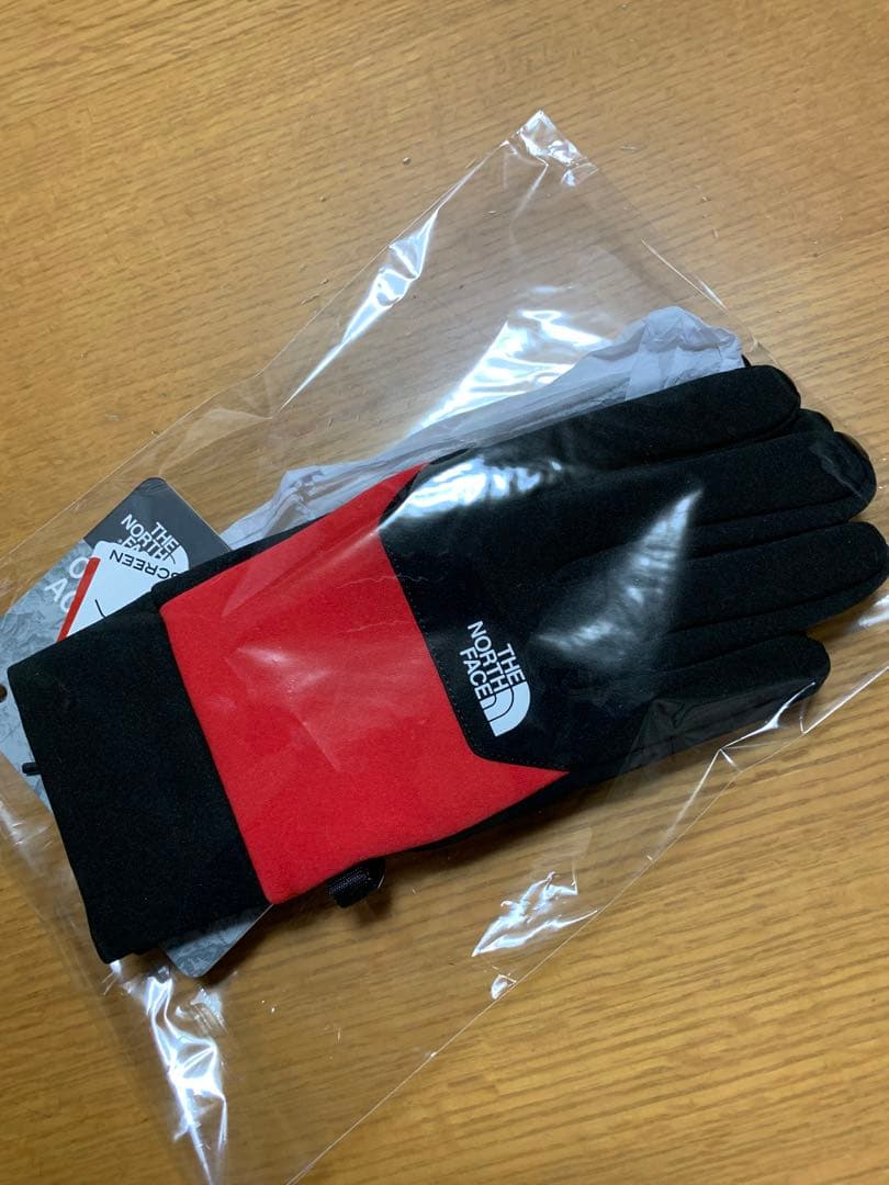 ノースフェイス　スマホ対応　ETIP グローブ　黒／赤　Ｌ　新品未使用タグ付き