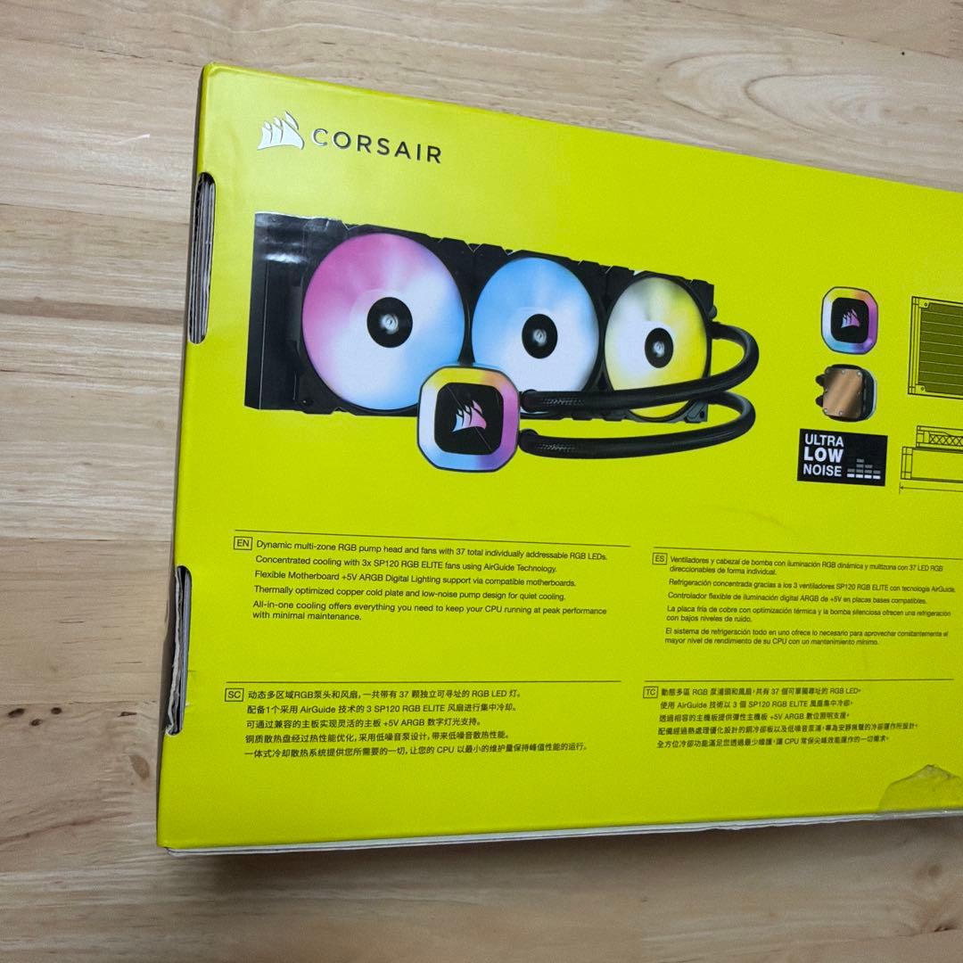 谷*口様 CORSAIR H150 RGB 液体CPUクーラー 360mm