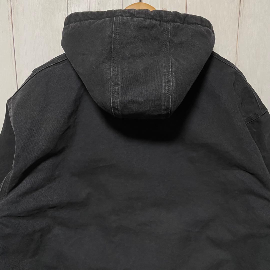 カーハート BLK ブラック 黒 USA製生地 ダック ジャケット ビッグサイズ