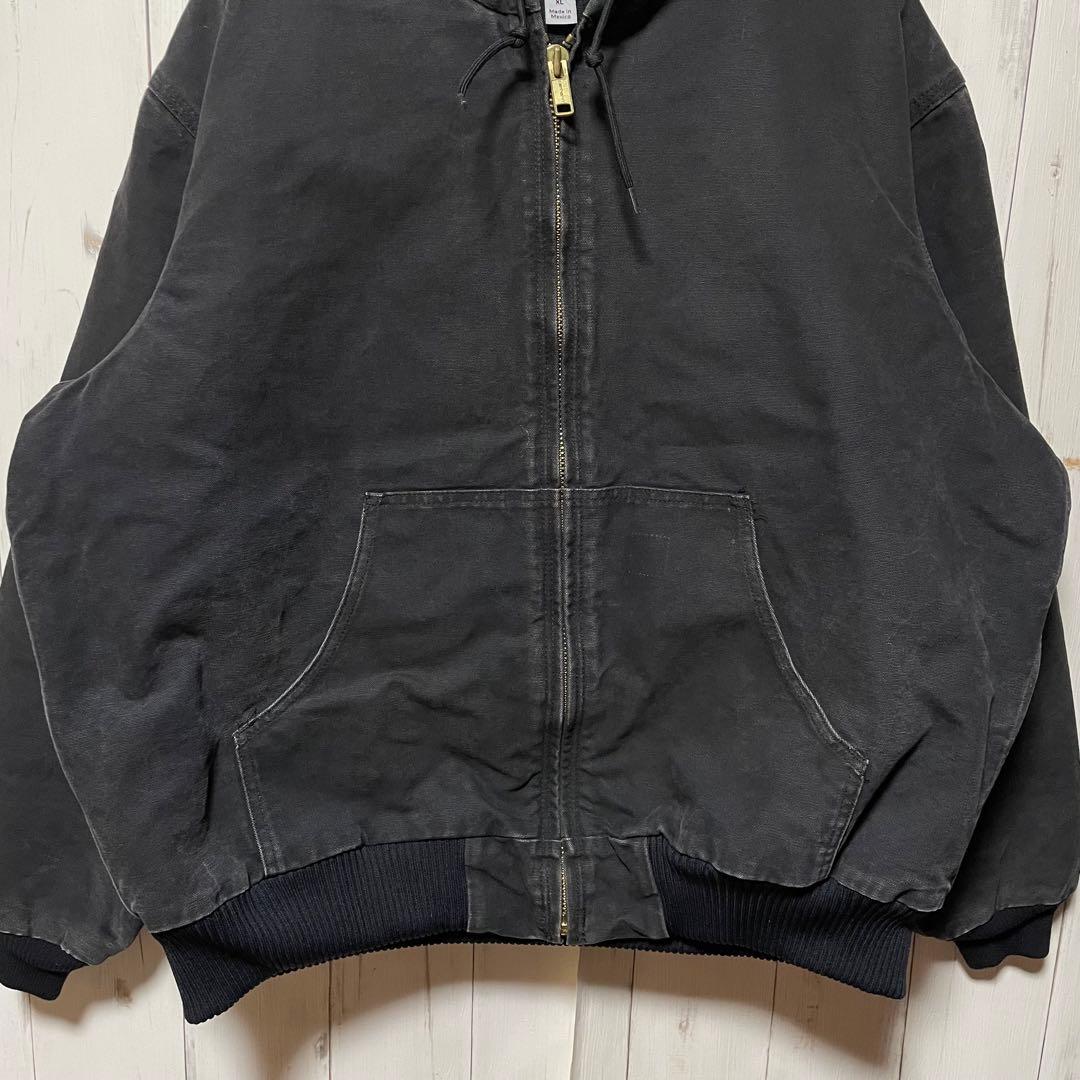 カーハート BLK ブラック 黒 USA製生地 ダック ジャケット ビッグサイズ