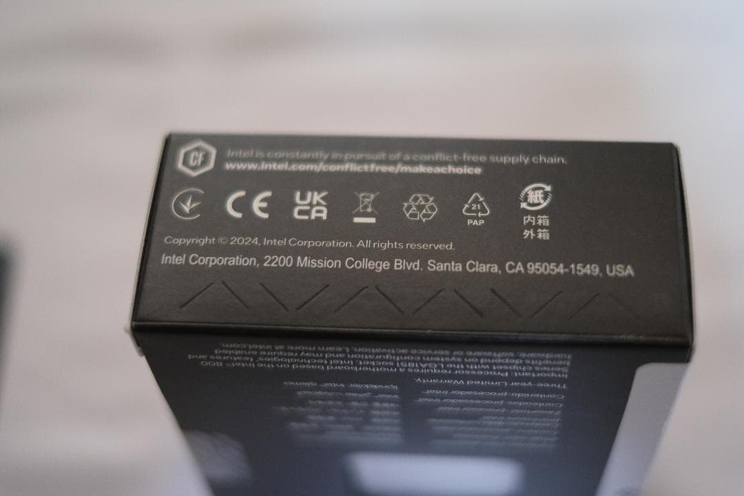 Intel Core Ultra 7 265K CPU 未使用未開封