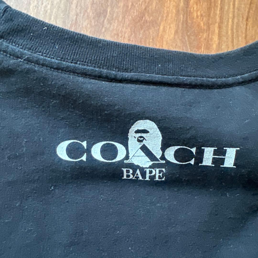 COACH x BAPE コラボ Tシャツ XL ブラック