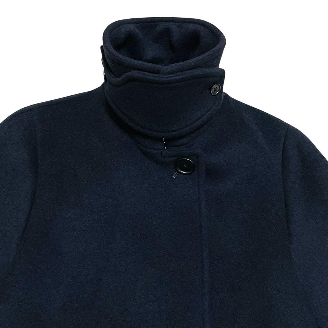 美品✨　steven alan ウールカシミヤテントロングコート ネイビー　S