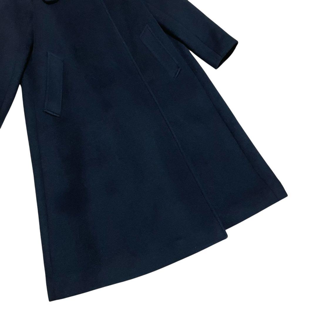 美品✨　steven alan ウールカシミヤテントロングコート ネイビー　S